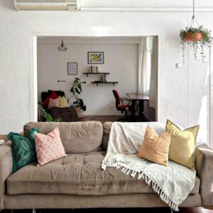 Sala de estar do apartamento Di Vine, Maputo