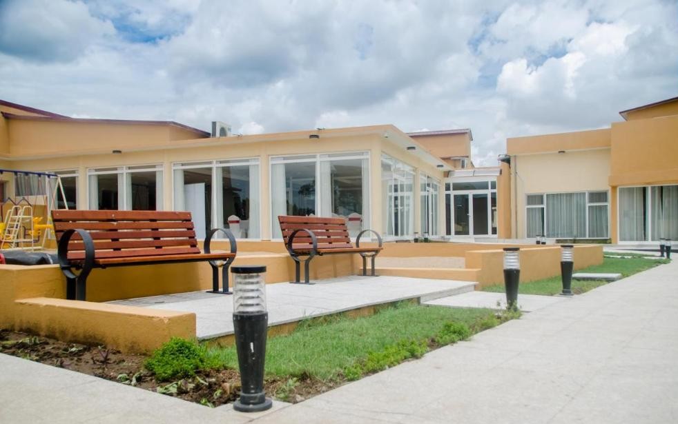 Cortile e giardino di Hotel Inter Tete