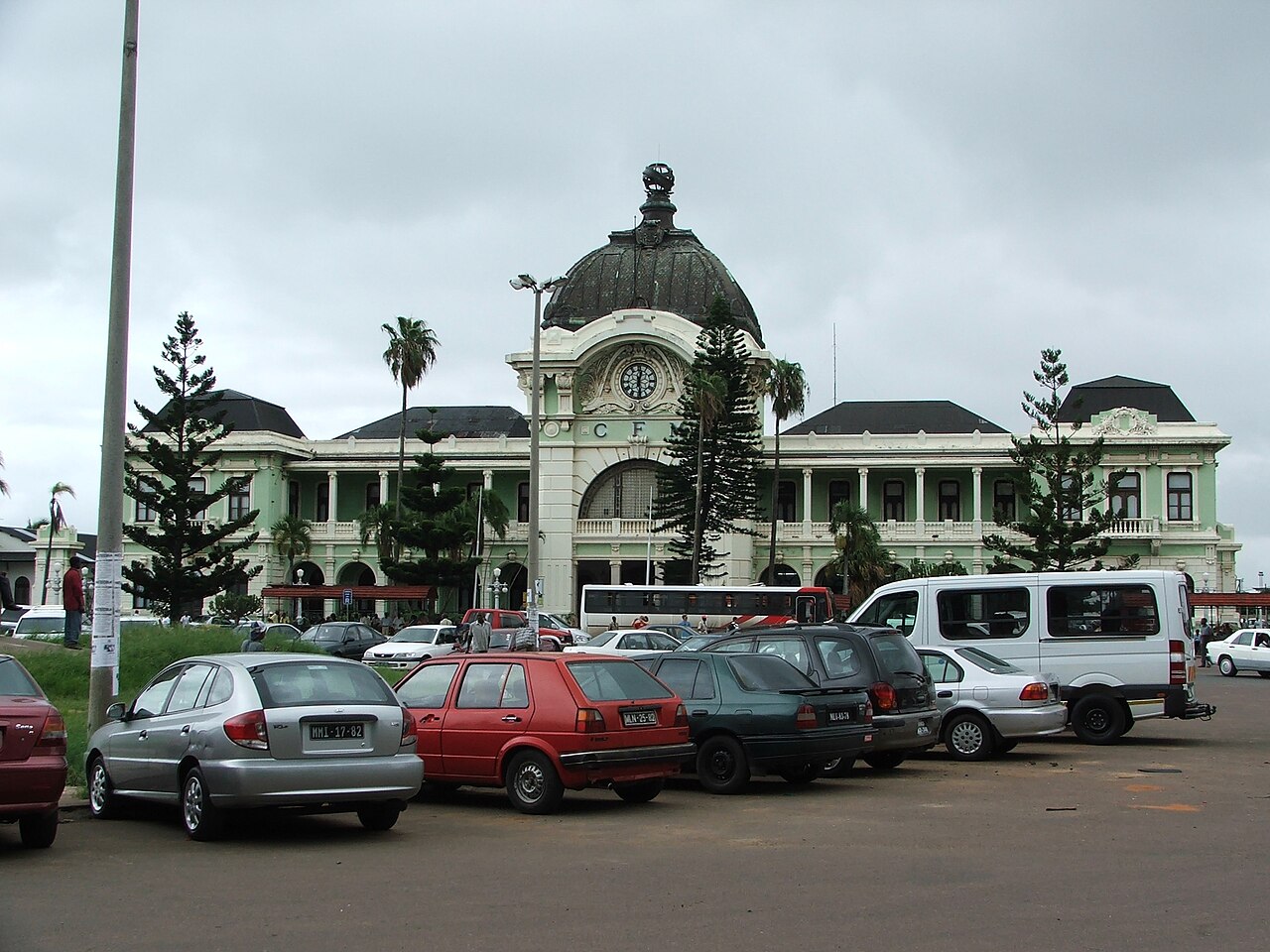 Maputo Central Railway Station in downtown Maputo, the area of the Maputo Downtown Walking Tour