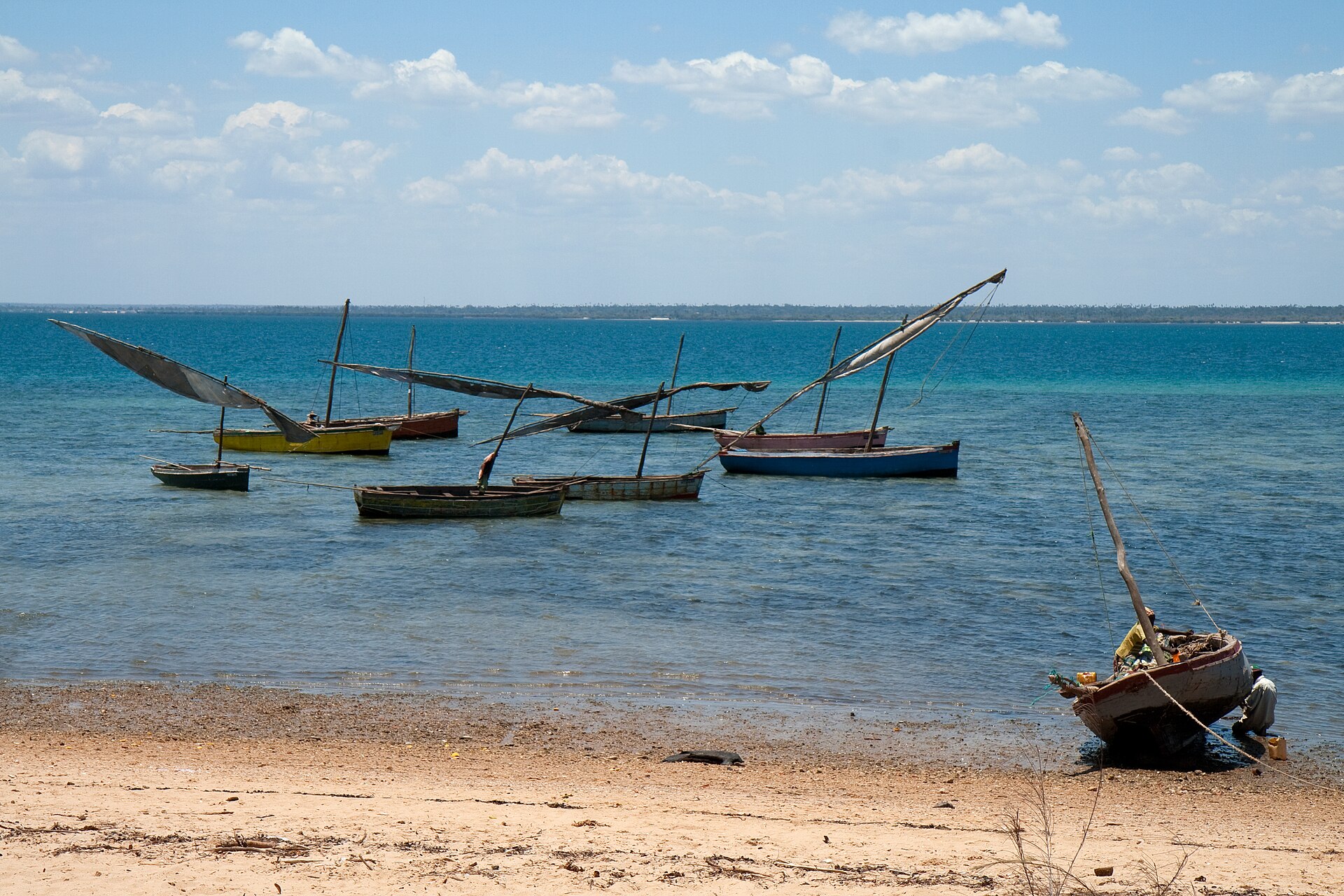 Boats off the Island of Mozambique (Ilha de Moçambique)