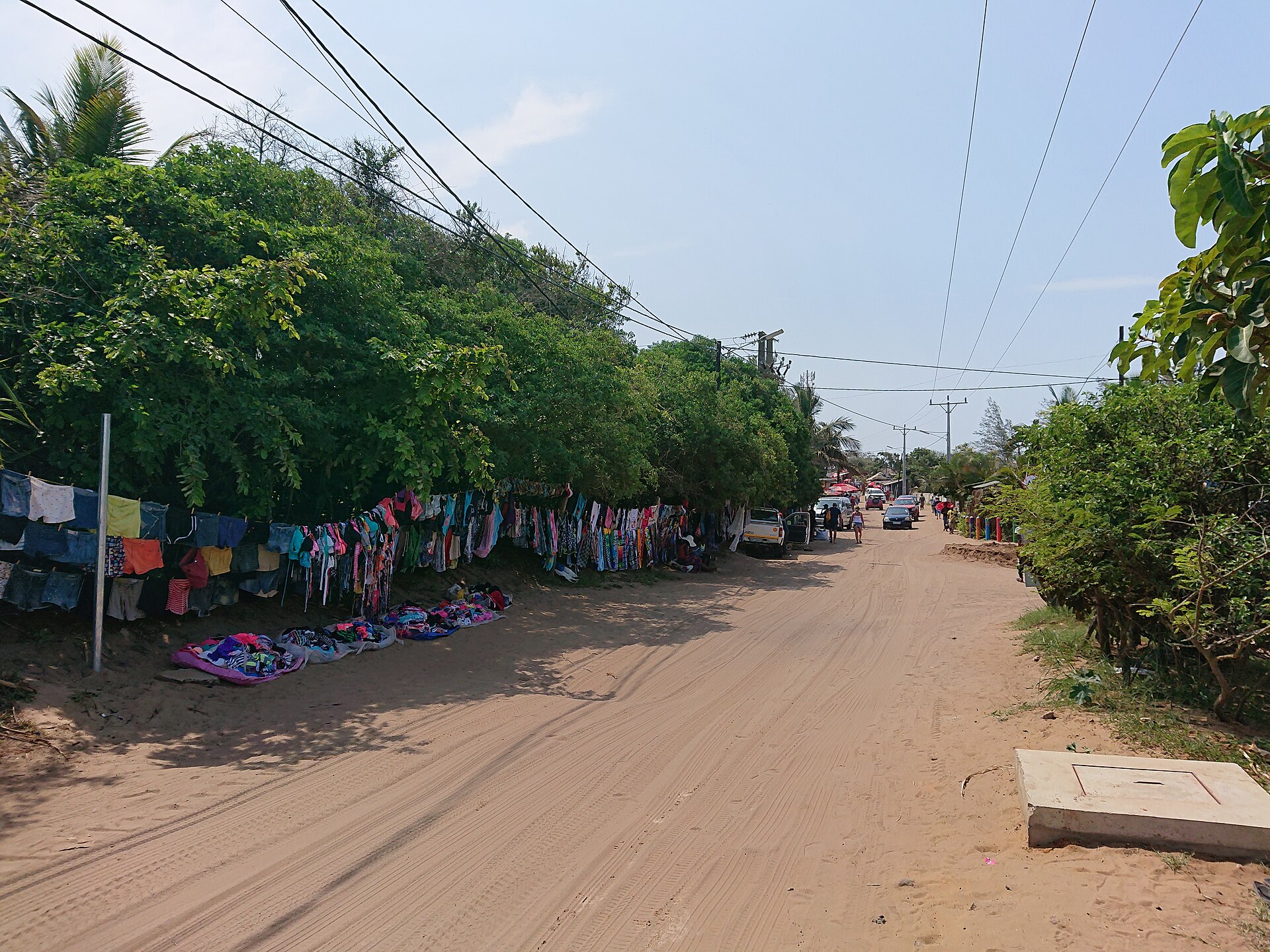 Beach Drive at Ponta do Ouro in southern Mozambique