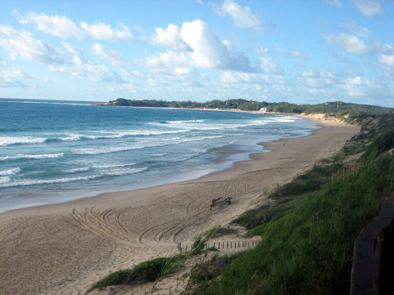 Praia do Tofo beach on the Inhambane coast
