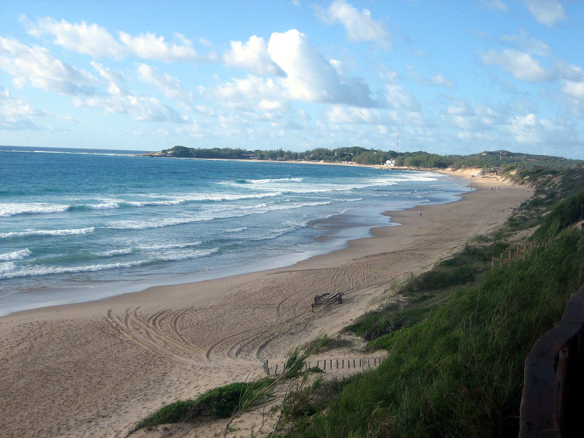 Praia do Tofo beach on the Inhambane coast