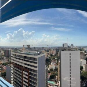 Вид с балкона Polana View Apartments II на город Мапуту и море, Avenida 24 de Julho, Мозамбик