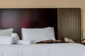 Кровать в номере Resotel, Avenida Karl Marx, Мапуту, Мозамбик