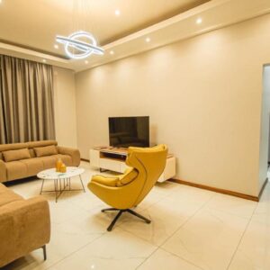 Wohnbereich eines Apartments im Ultra Aparthotel, Tete