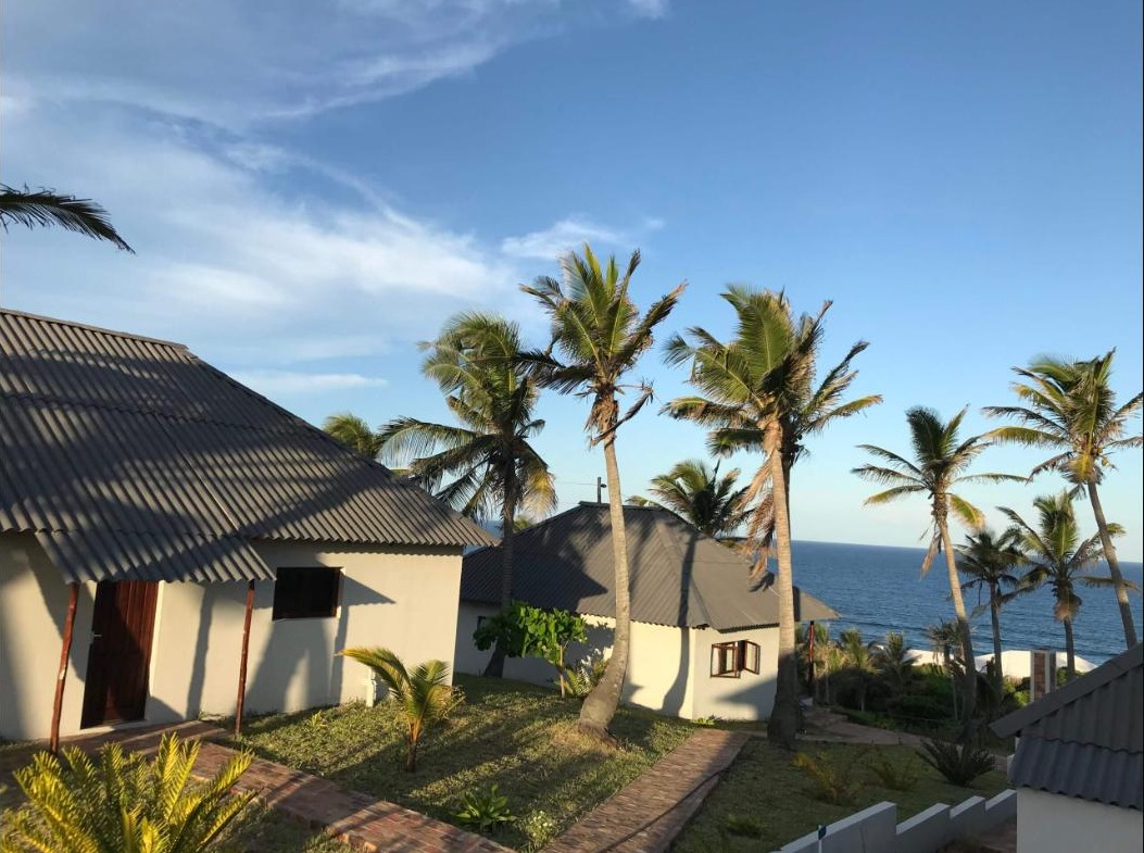 Cottage e vista mare di Ventos do Mar Lodge, baia di Guinjata, Mozambico